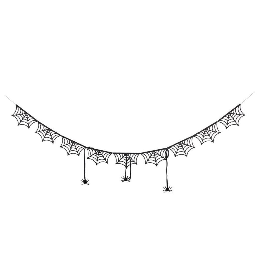 Spider Web Halloween Banner - Stesha Party