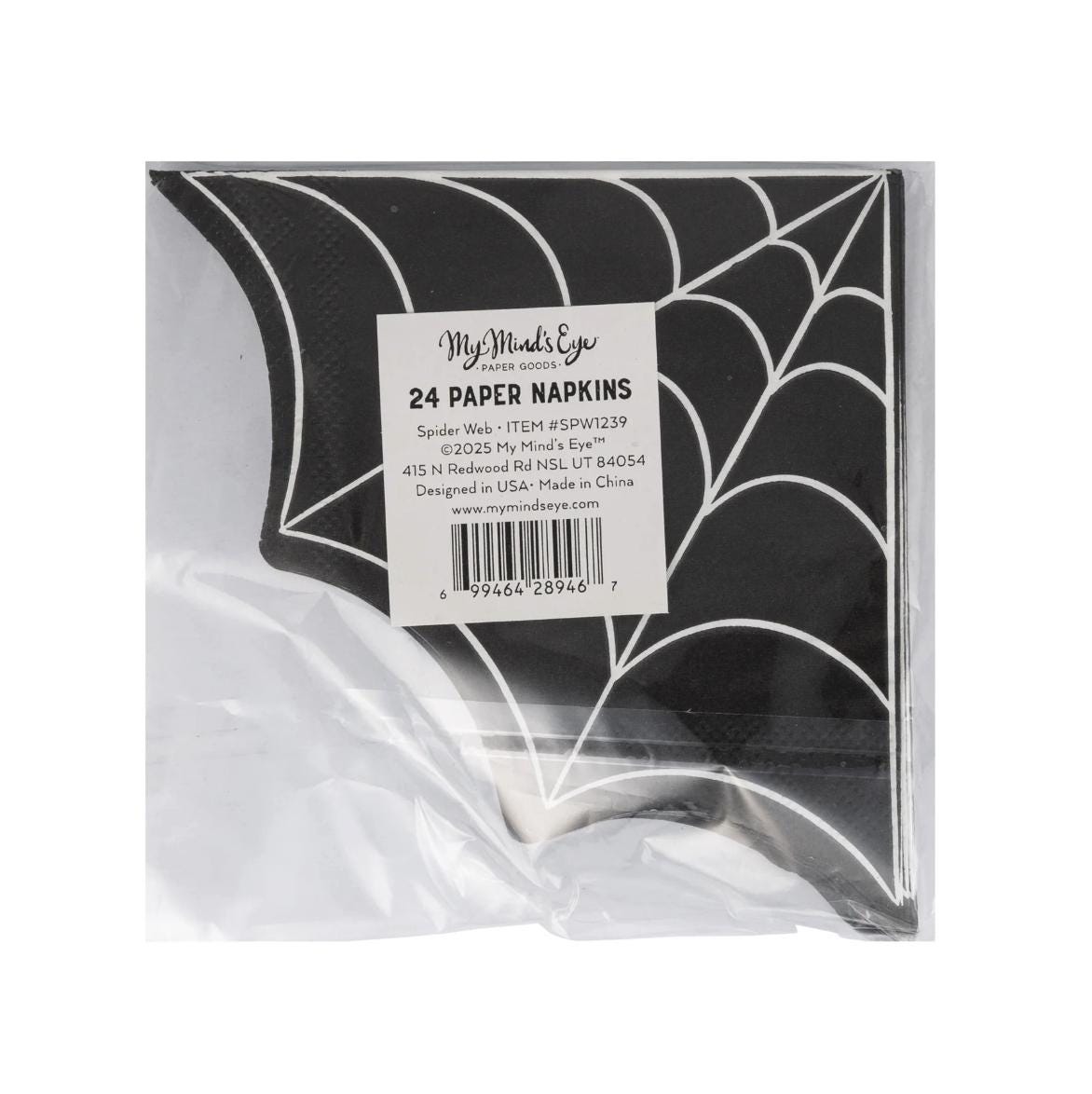 Spider Web Halloween Napkins 24ct - Stesha Party