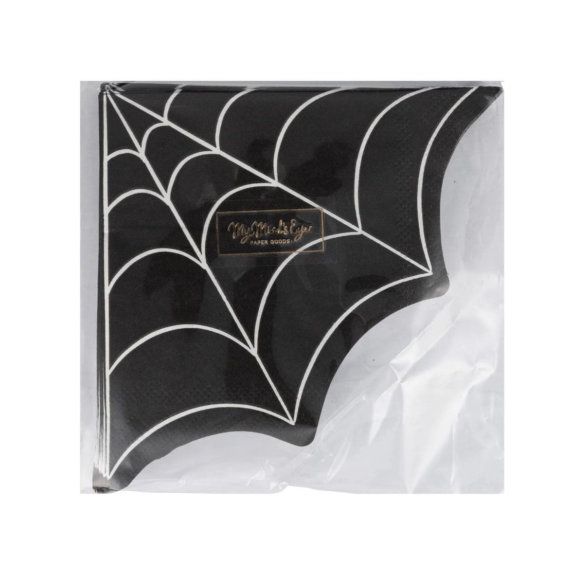 Spider Web Halloween Napkins 24ct - Stesha Party