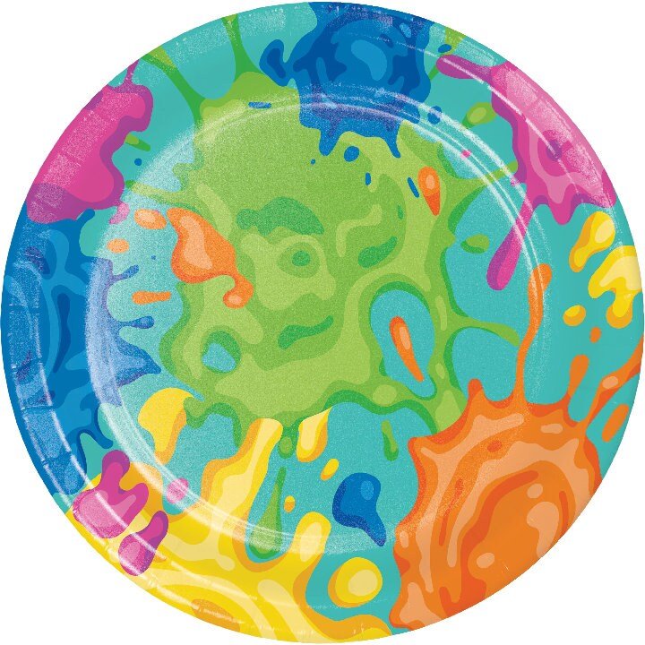 Splatter Paint Party Plates - Stesha Party
