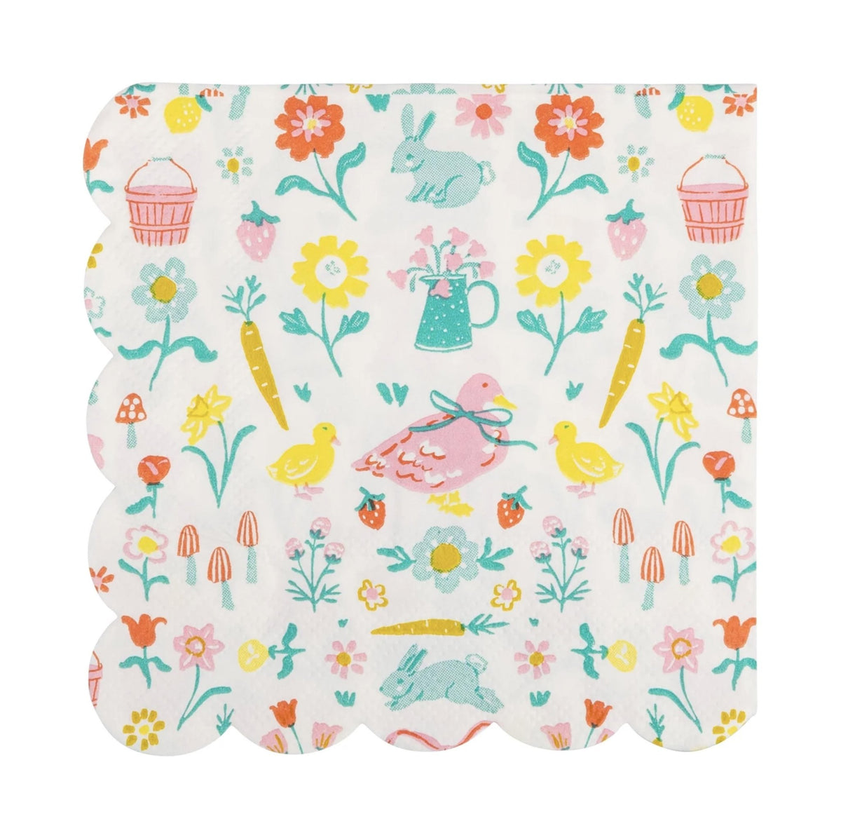 Spring Cottage Party Beverage Napkins 24ct - Stesha Party
