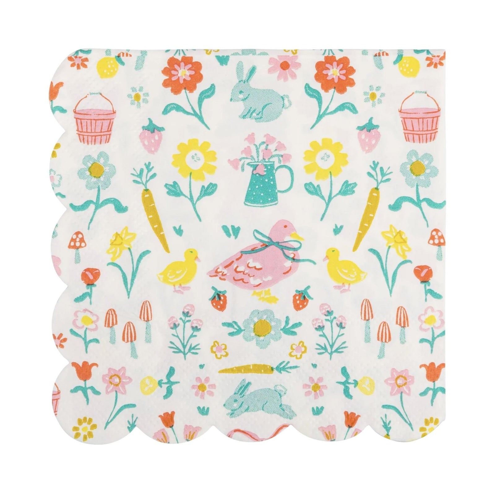 Spring Cottage Party Beverage Napkins 24ct - Stesha Party