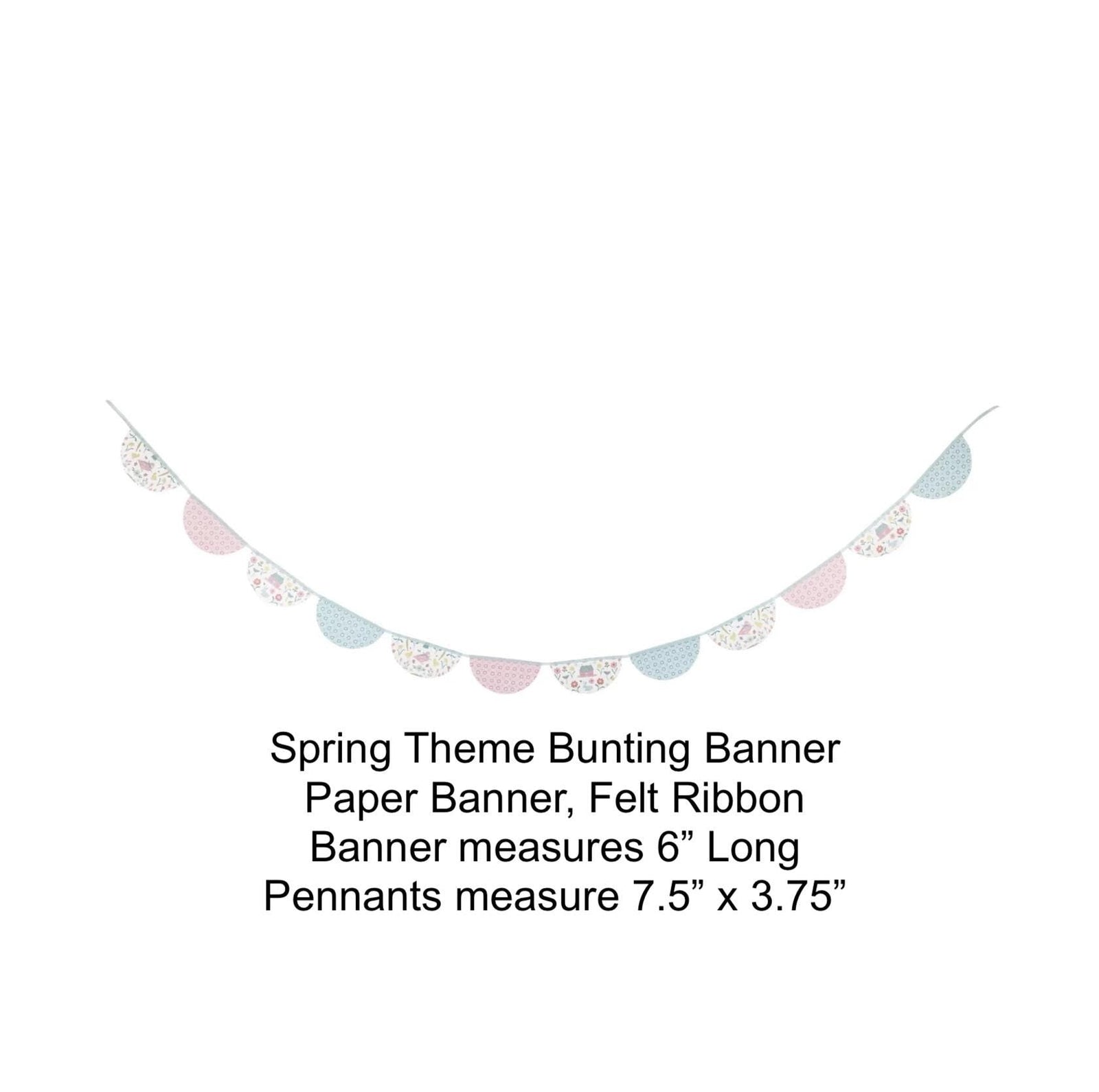 Spring Cottage Party Bunting Banner 6ft - Stesha Party