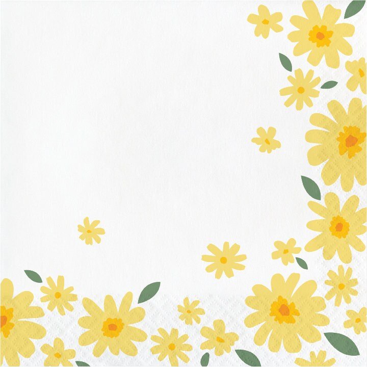 Spring Daisy Napkins 16ct - Stesha Party