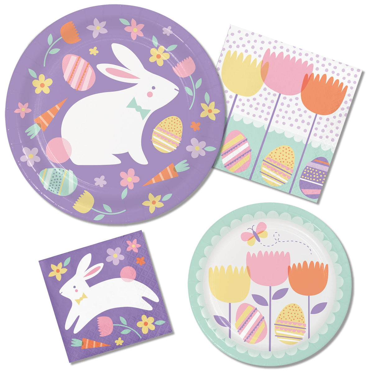 Spring Easter Bunny Napkins - Stesha Party
