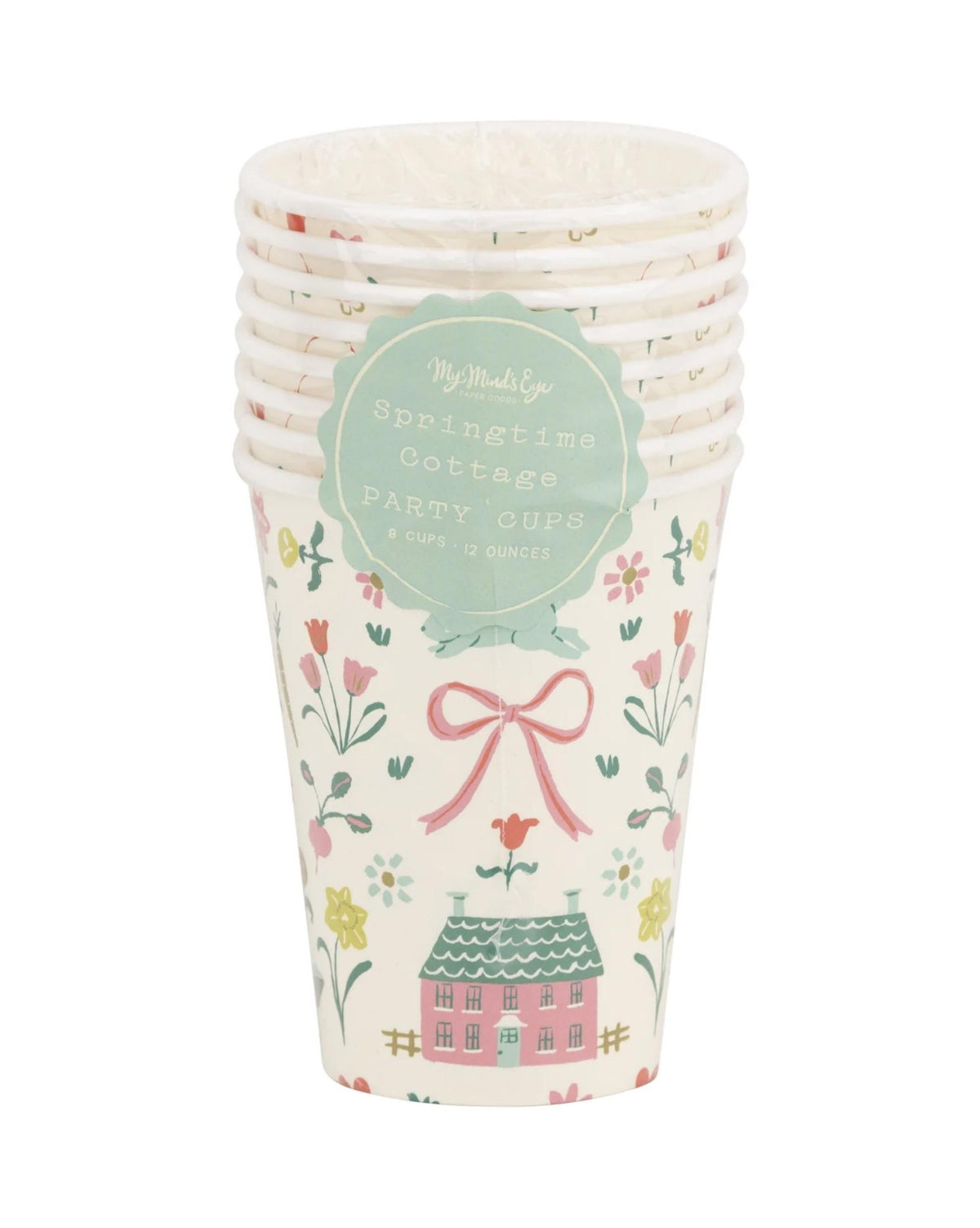 Spring Garden Party Paper Cups 8ct - Stesha Party