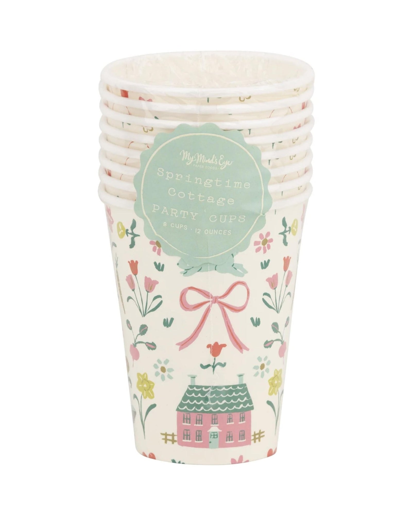Spring Garden Party Paper Cups 8ct - Stesha Party