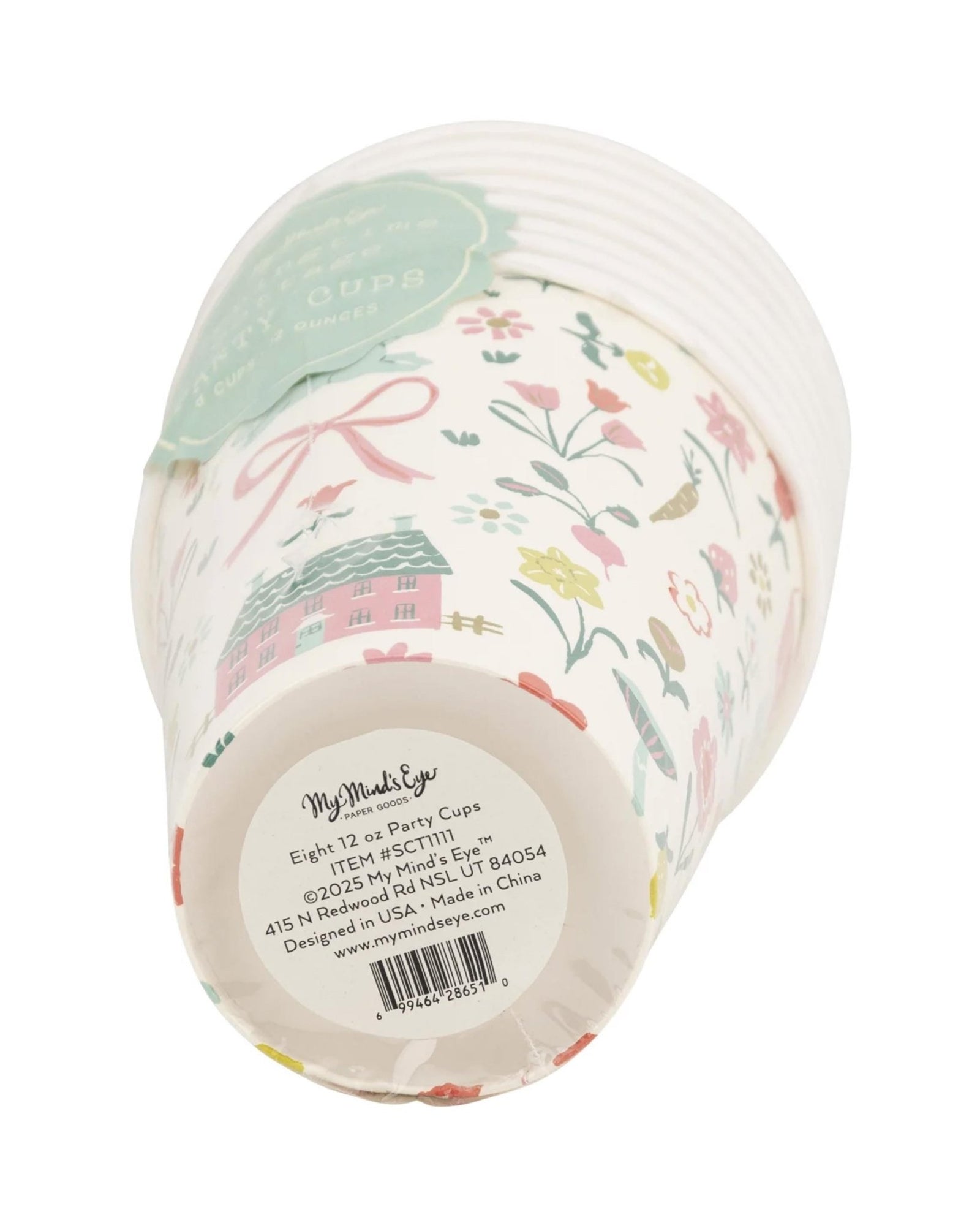 Spring Garden Party Paper Cups 8ct - Stesha Party