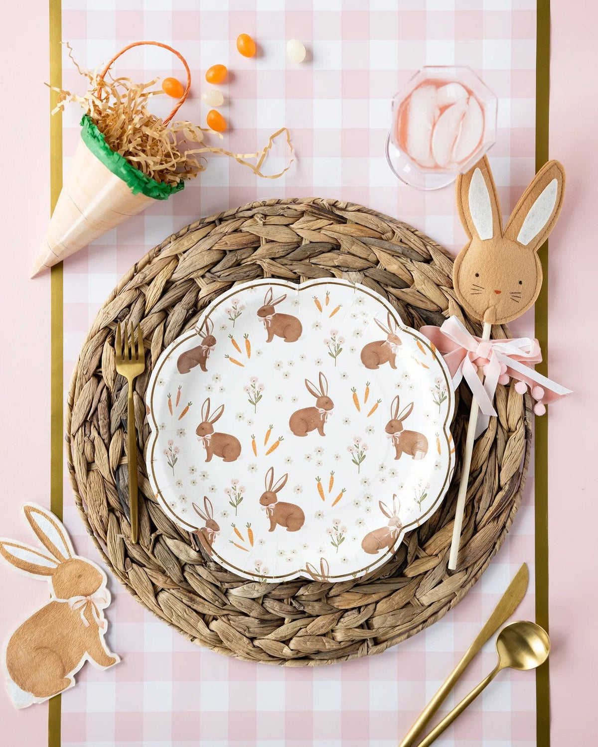 Springtime Bunny & Carrot Plates - Stesha Party