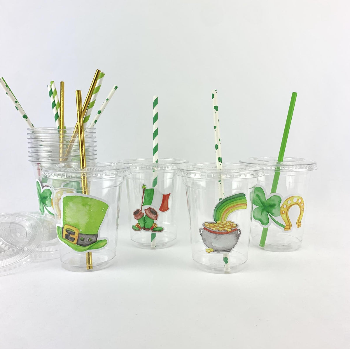 St Patrick's Day Party Cups - Stesha Party