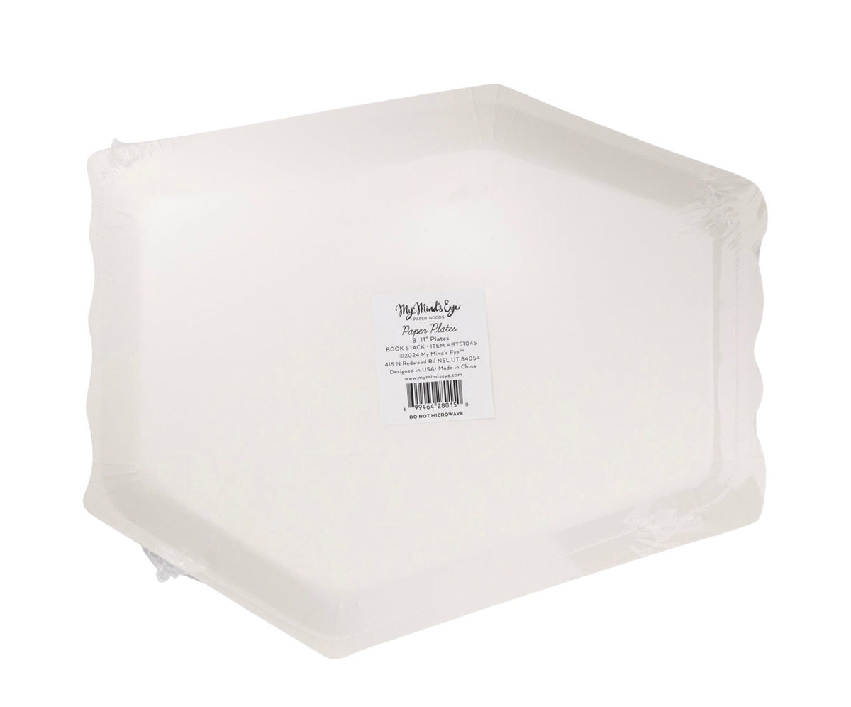 Stack of Books Paper Plates - Stesha Party