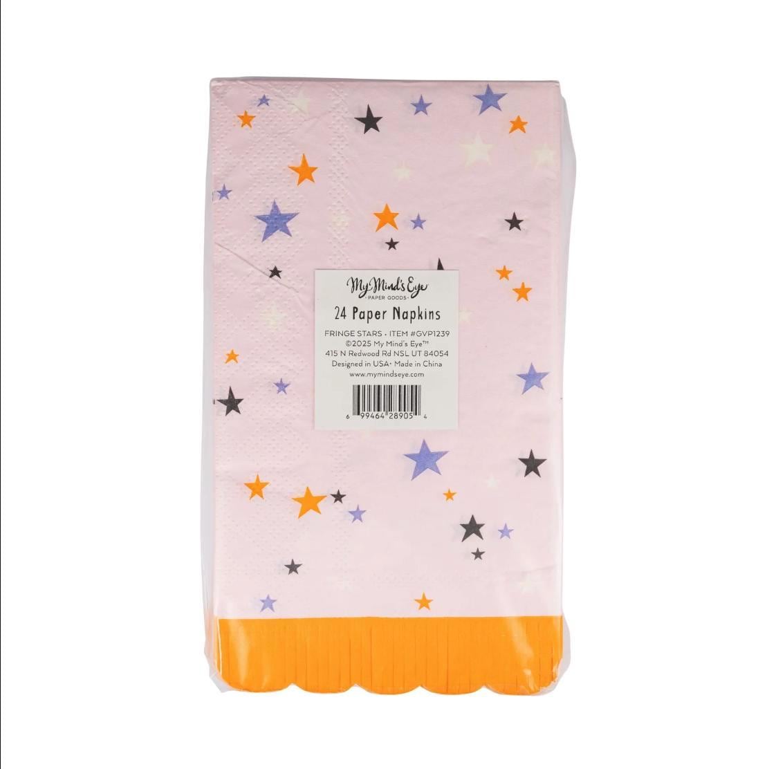Stars Halloween Napkins 24ct - Stesha Party