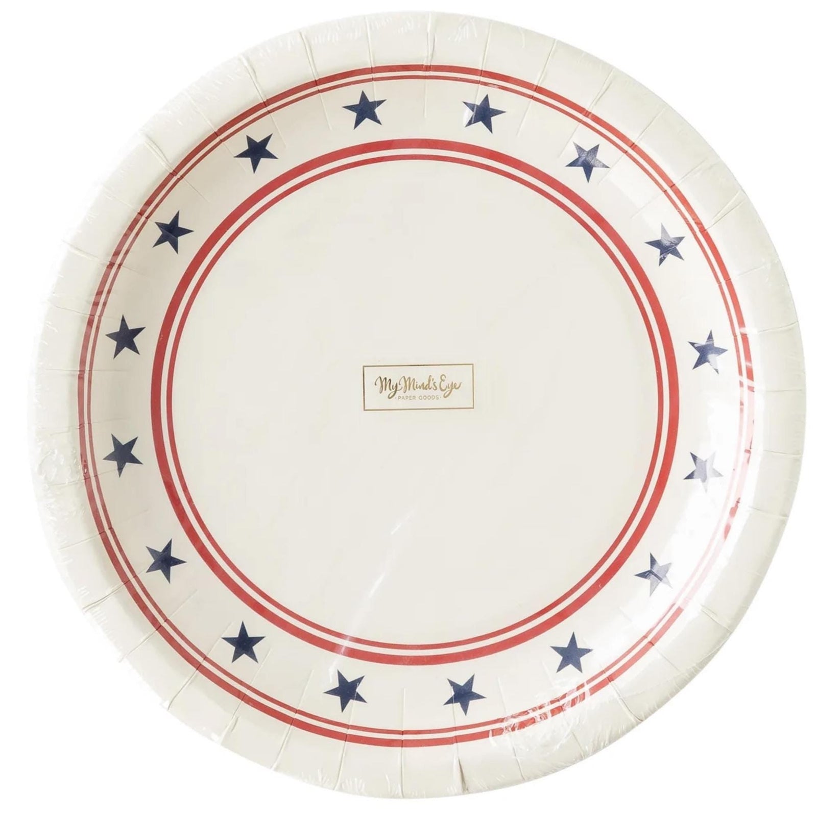 Stars & Stripes Paper Dinner Plates 8ct - Stesha Party