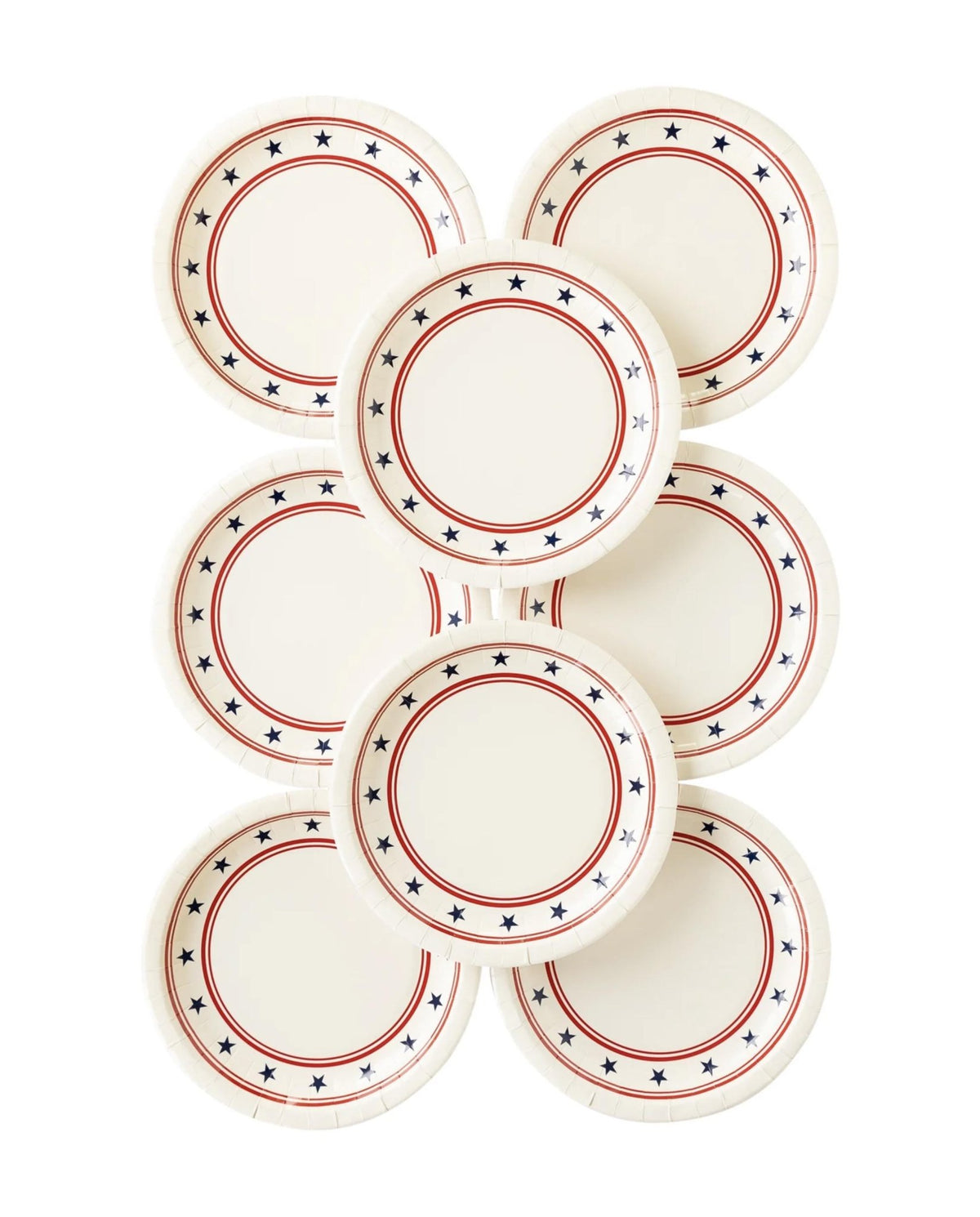 Stars & Stripes Paper Dinner Plates 8ct - Stesha Party