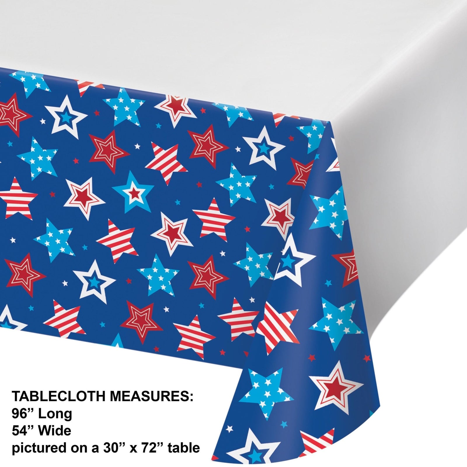 Stars & Stripes Party Paper Table Cover - Stesha Party