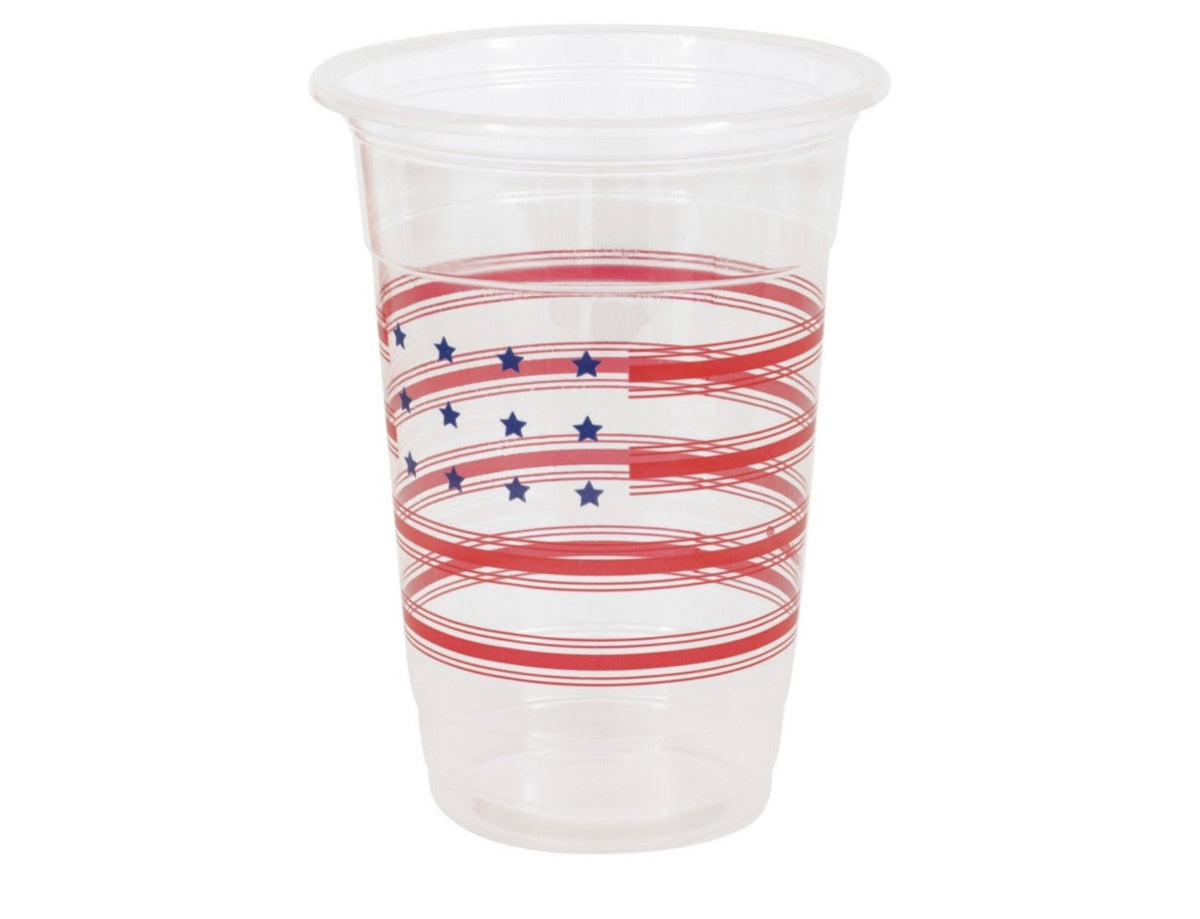 Stars &amp; Stripes Plastic Cups 8ct - Stesha Party