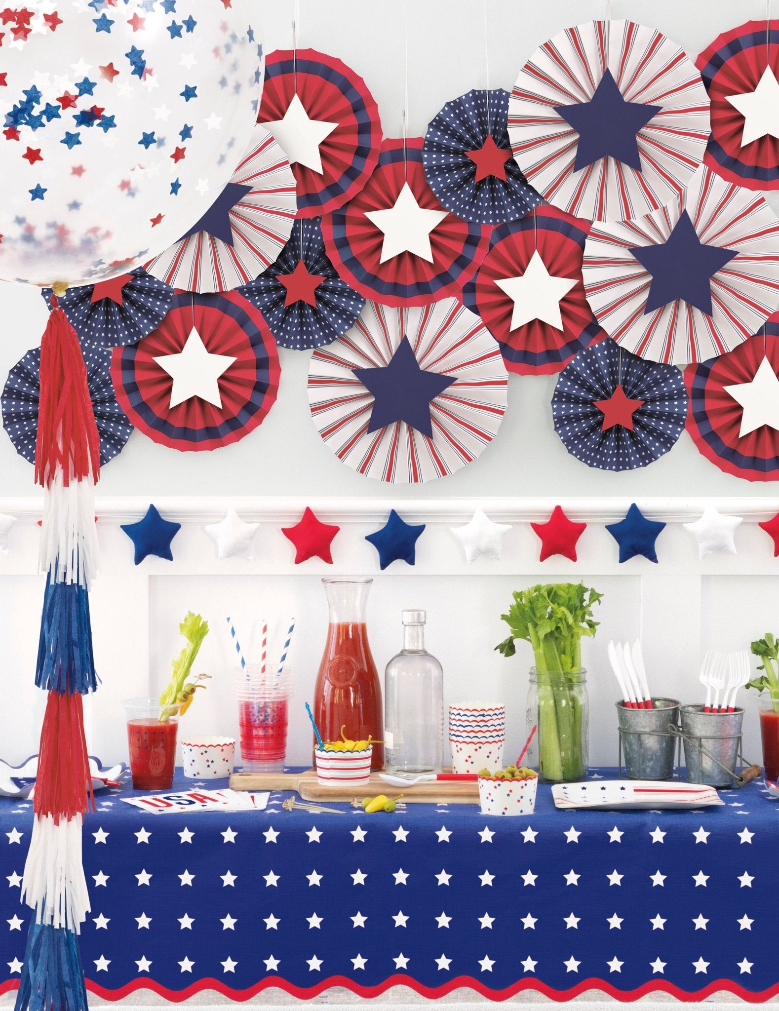 Stars & Stripes Plastic Cups 8ct - Stesha Party