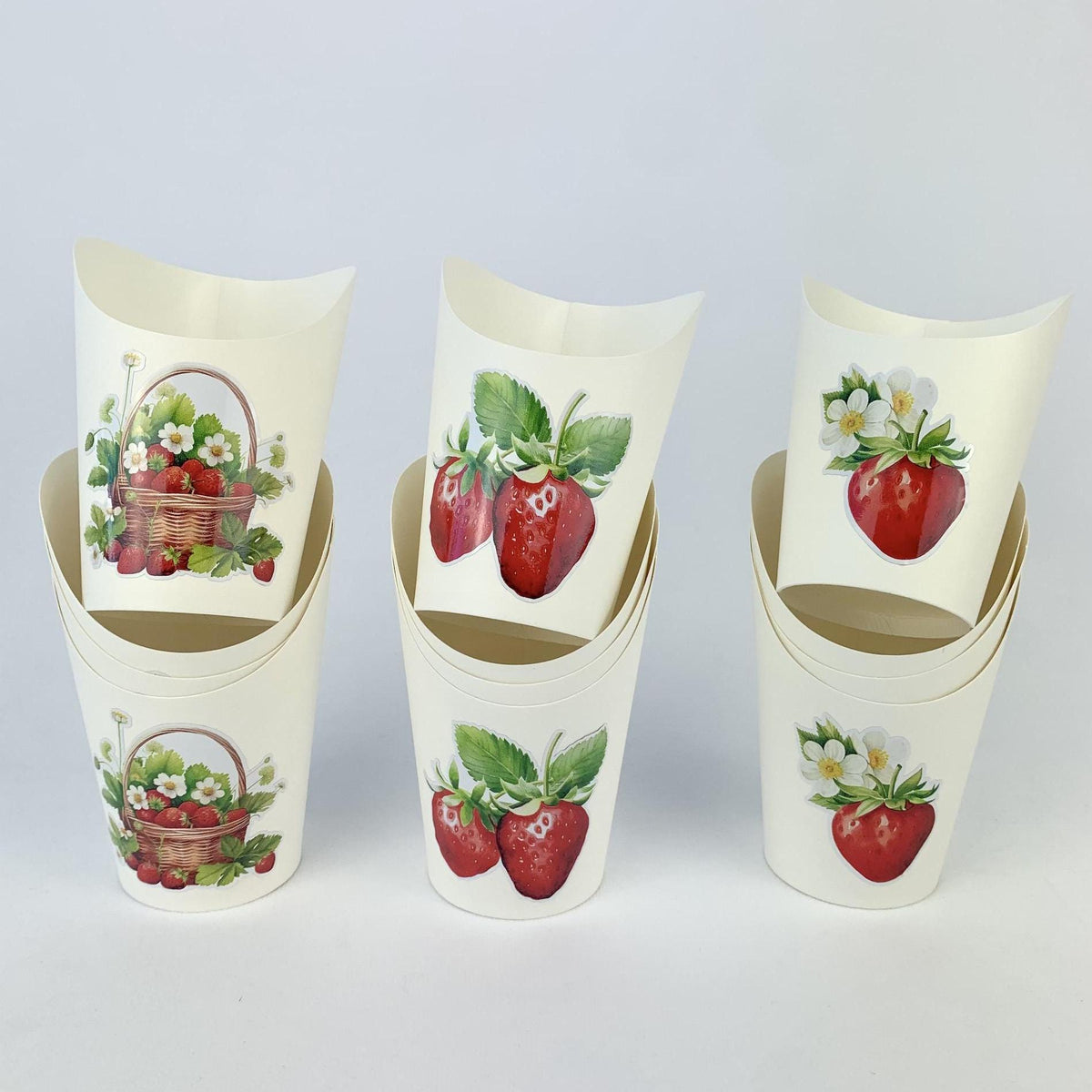 Strawberry Charcuterie Cups 12ct - Stesha Party