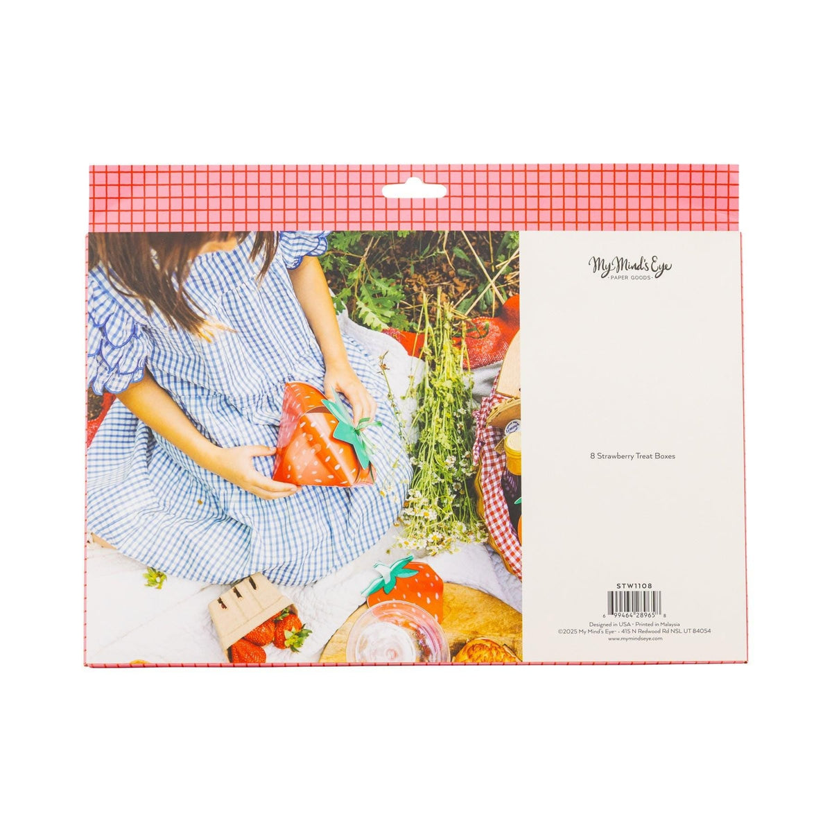 Strawberry Favor Boxes 8ct - Stesha Party