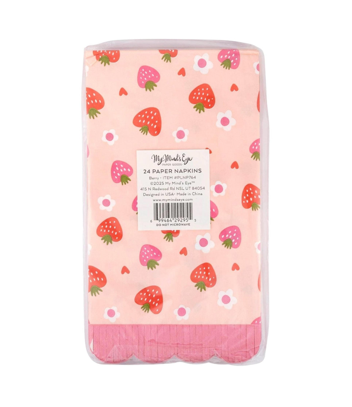 Strawberry Fringe Napkins 24ct - Stesha Party