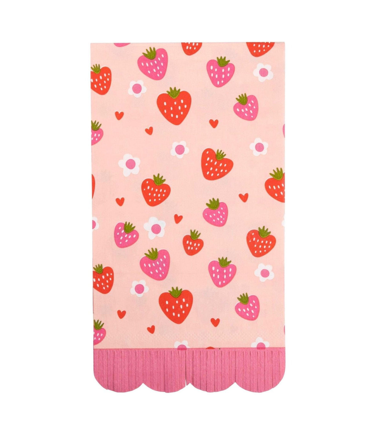 Strawberry Fringe Napkins 24ct - Stesha Party