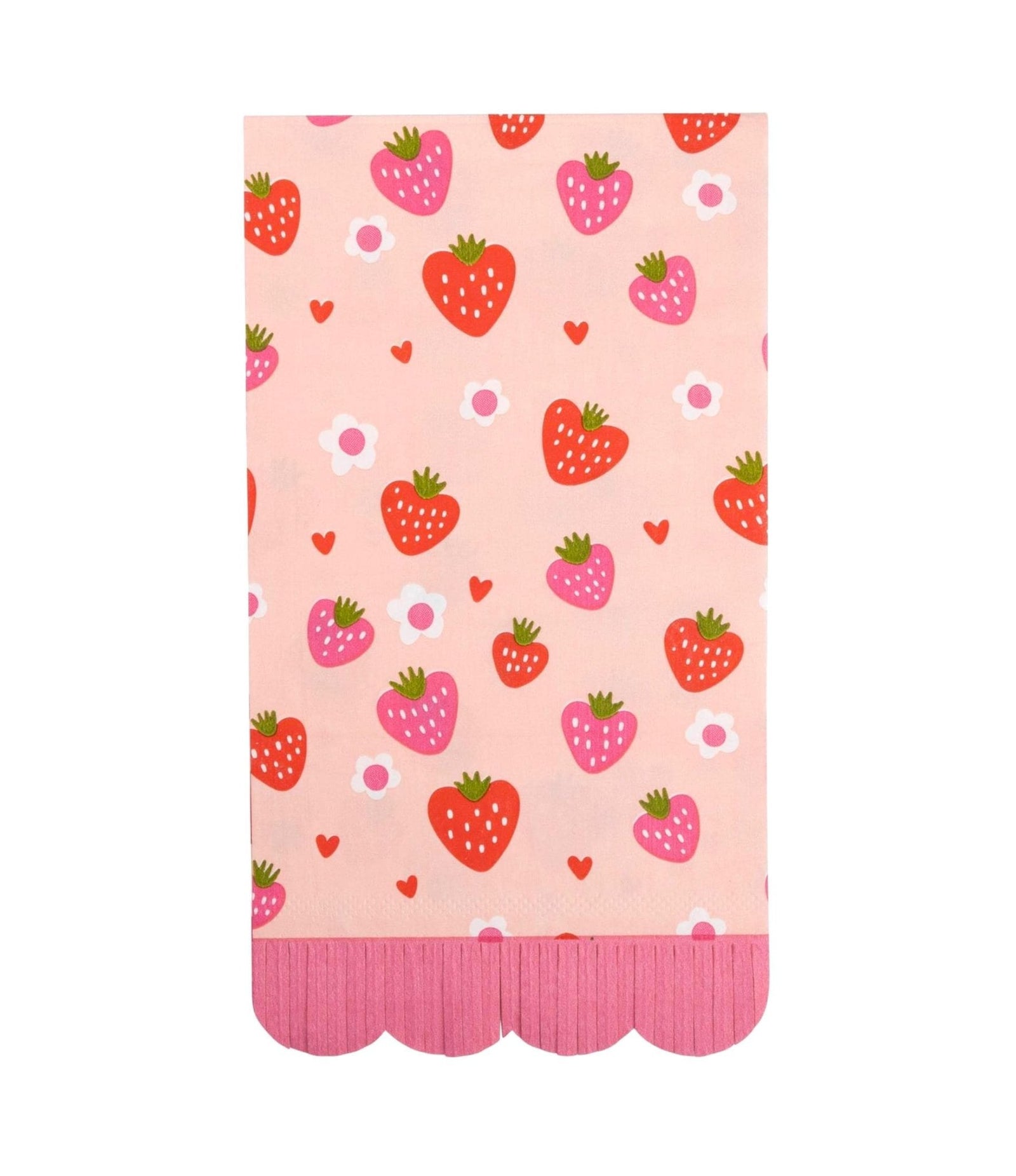 Strawberry Fringe Napkins 24ct - Stesha Party
