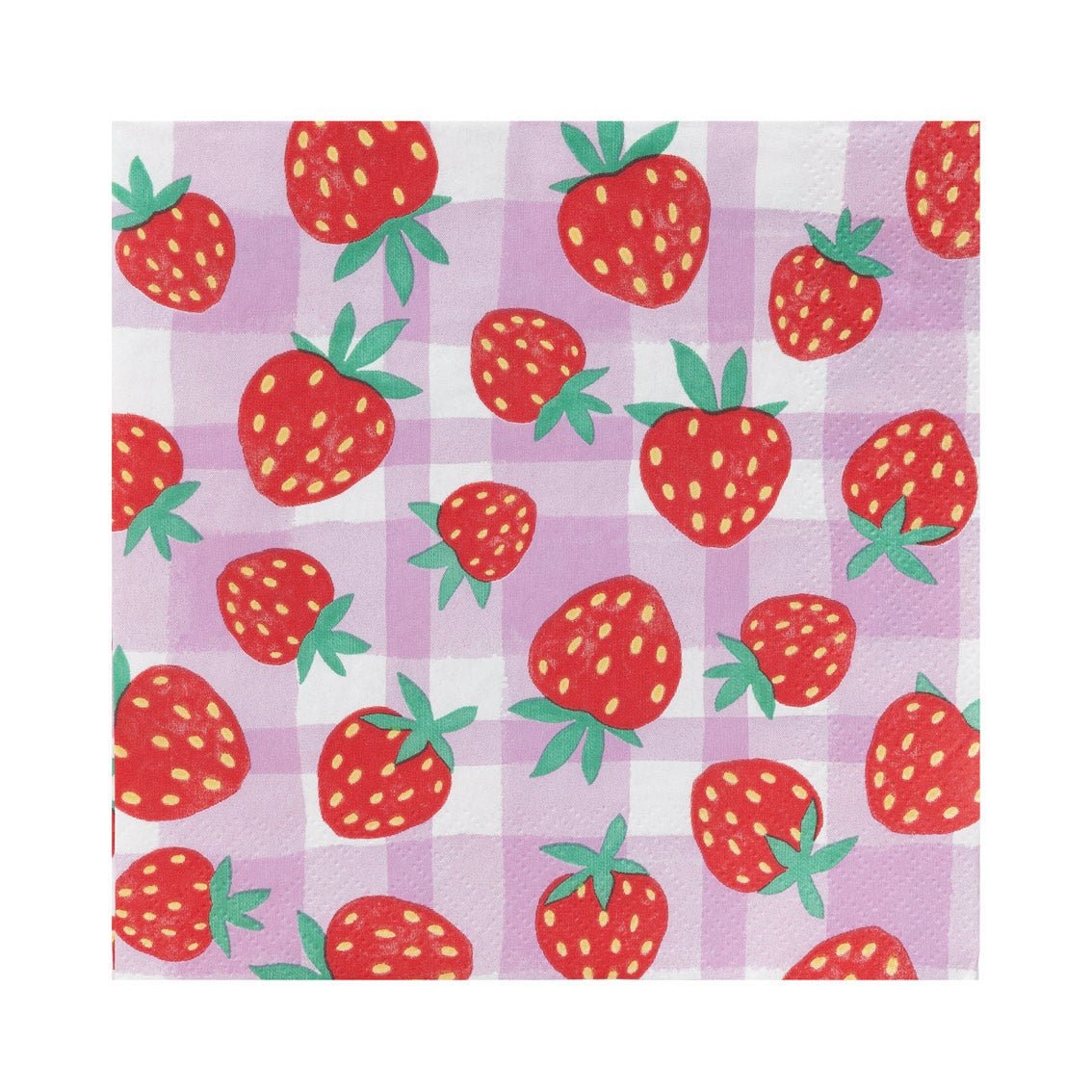 Strawberry Napkins - Stesha Party
