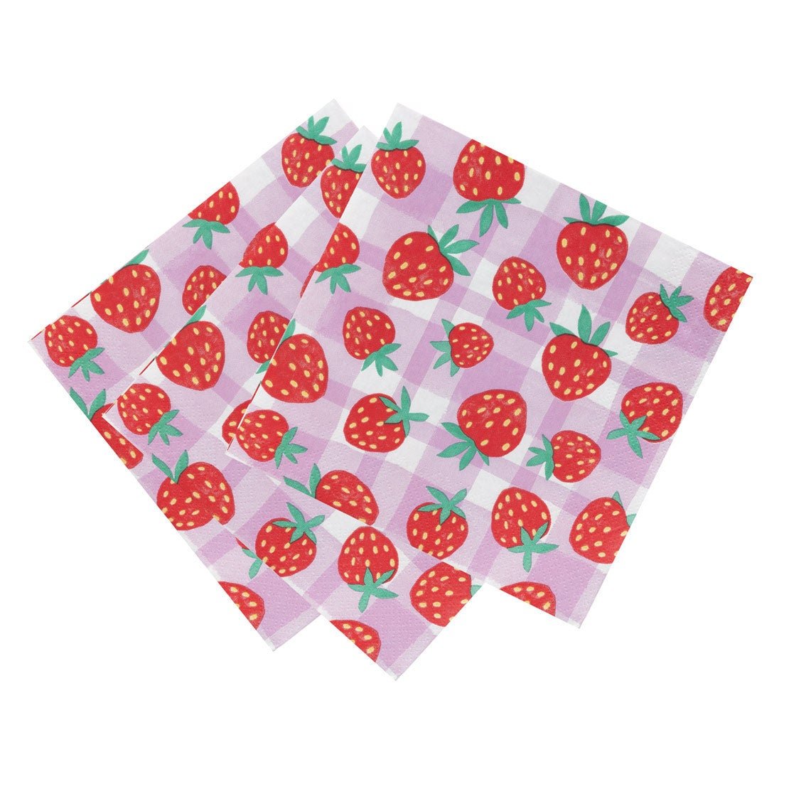 Strawberry Napkins - Stesha Party