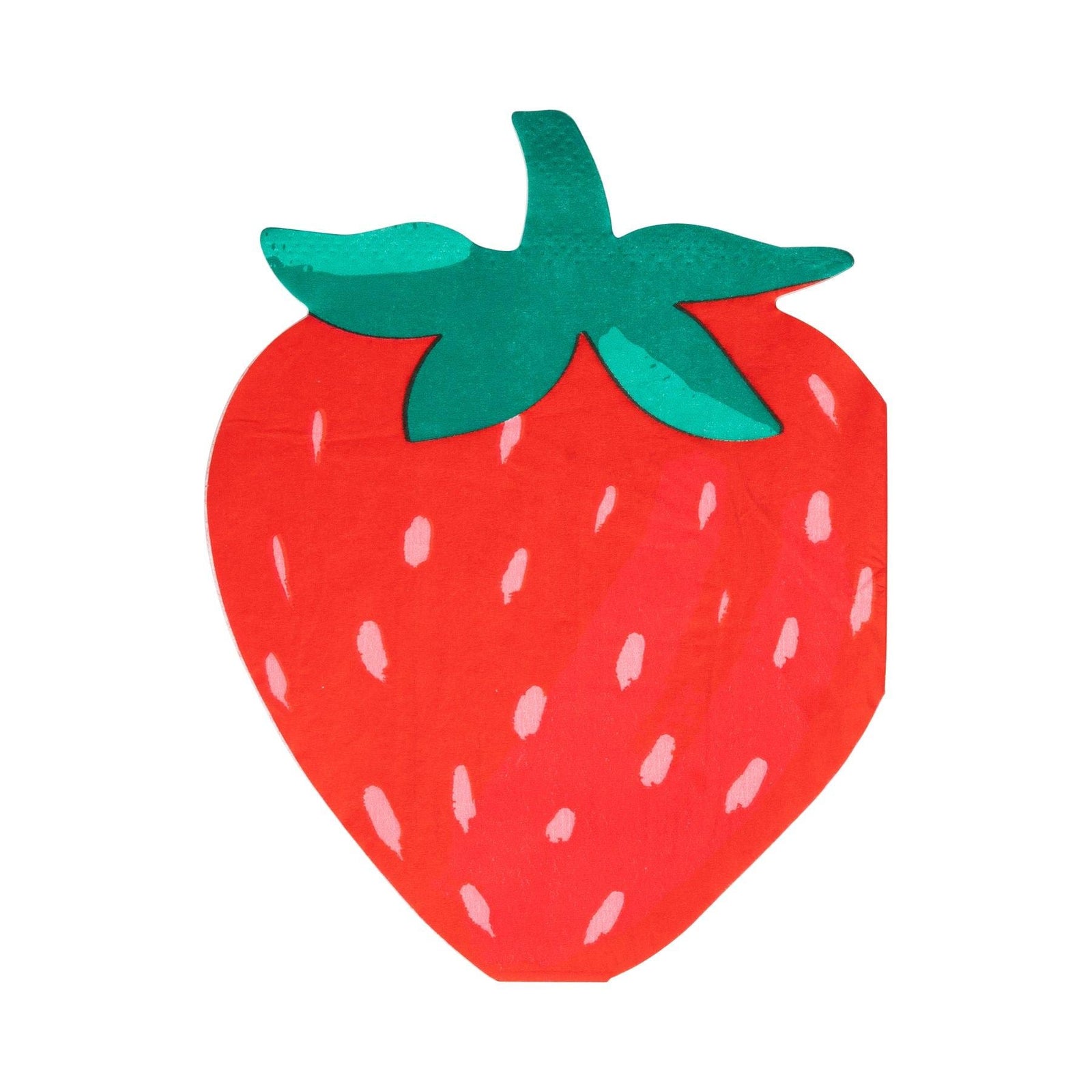 Strawberry Shaped Napkins 24ct - Stesha Party