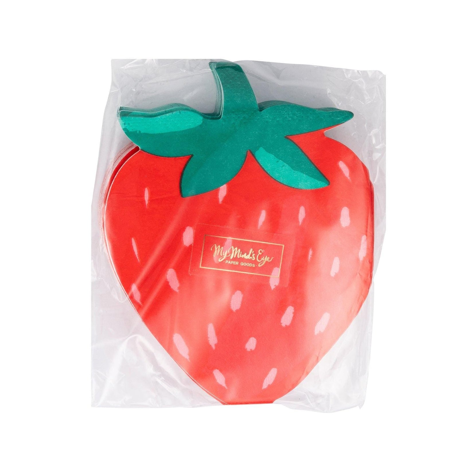 Strawberry Shaped Napkins 24ct - Stesha Party