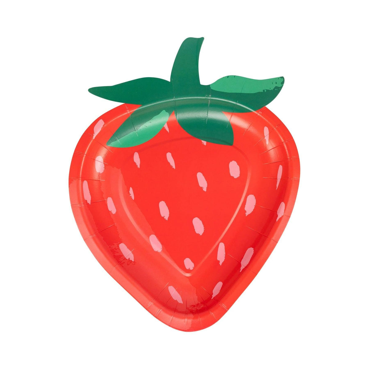 Strawberry Shaped Plates 8ct - Stesha Party