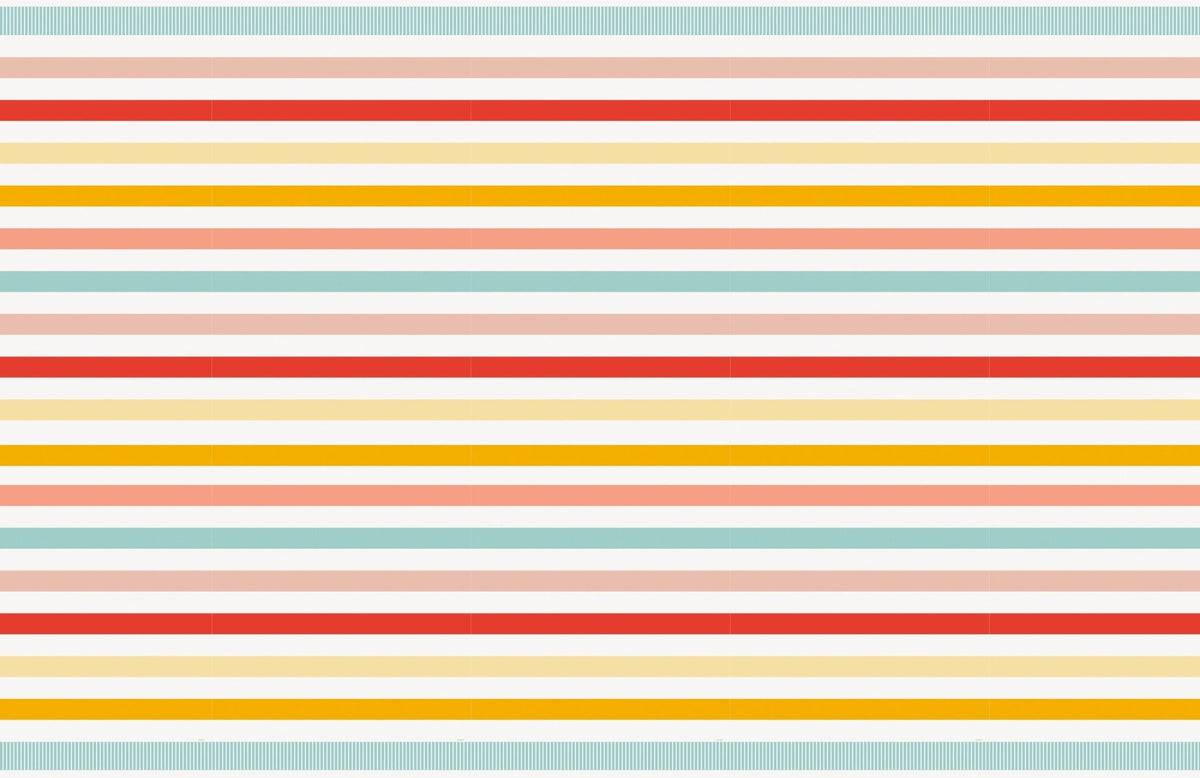 Striped Plastic Table Cover - Stesha Party