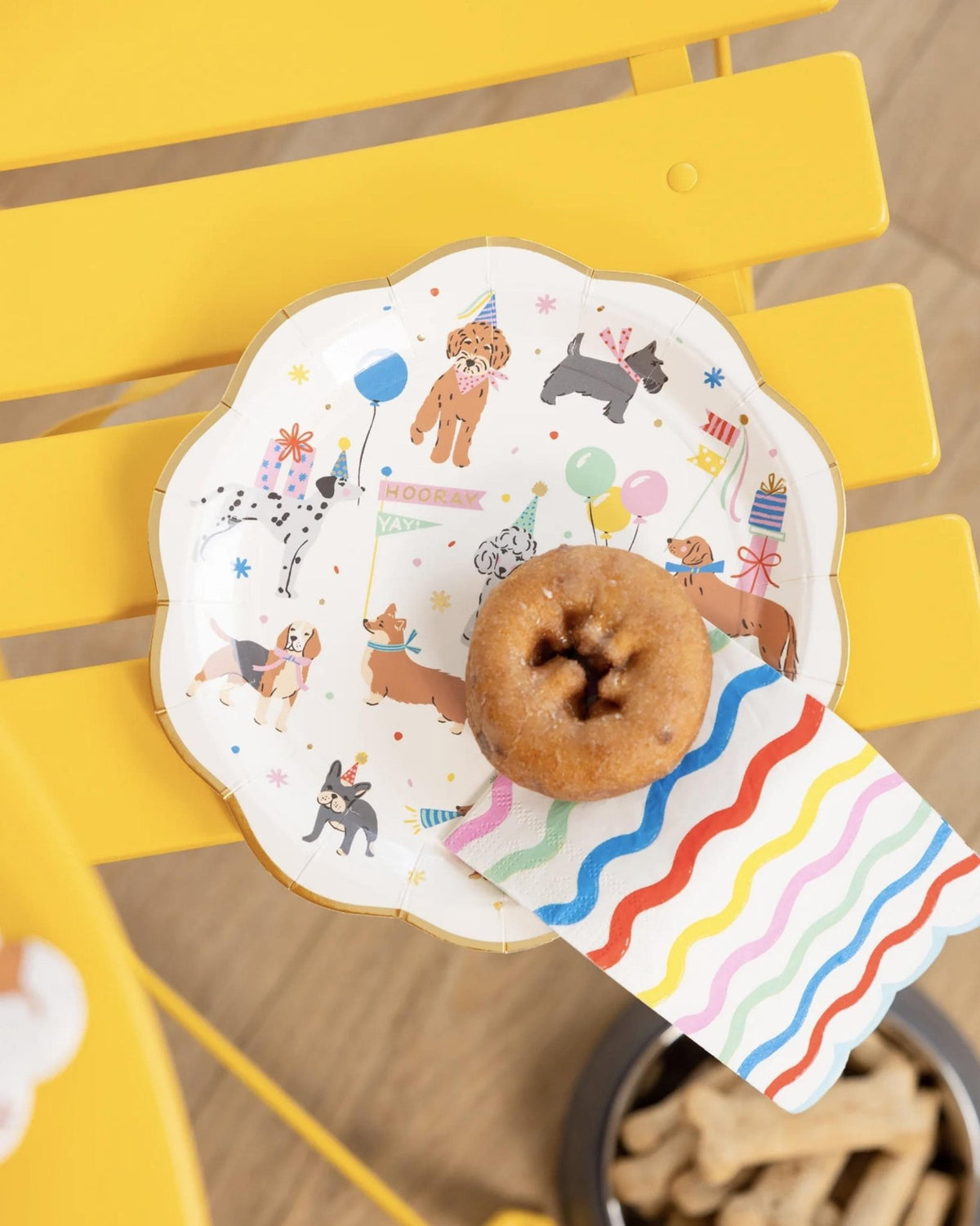 Striped Rainbow Party Napkins 24ct - Stesha Party