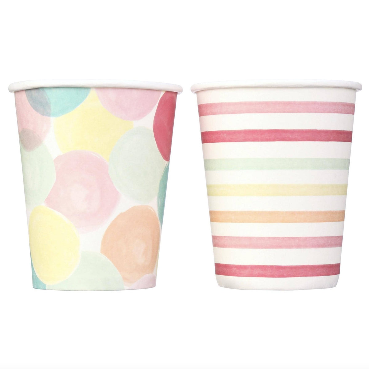 Stripes & Ice Cream Cups 12ct - Stesha Party
