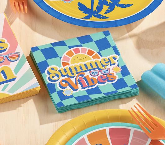 Summer Vibes Party Napkins 16ct - Stesha Party