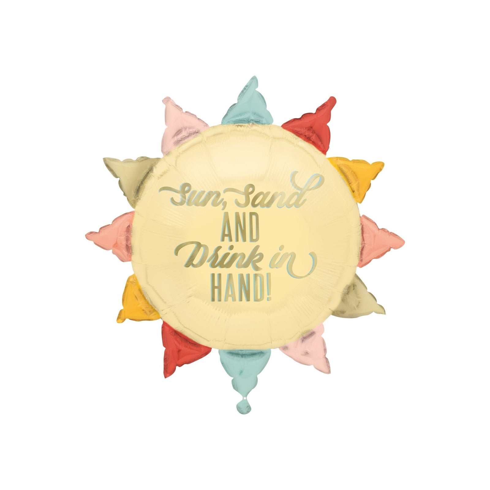 Sun Sand & Drink in Hand Balloon - Stesha Party