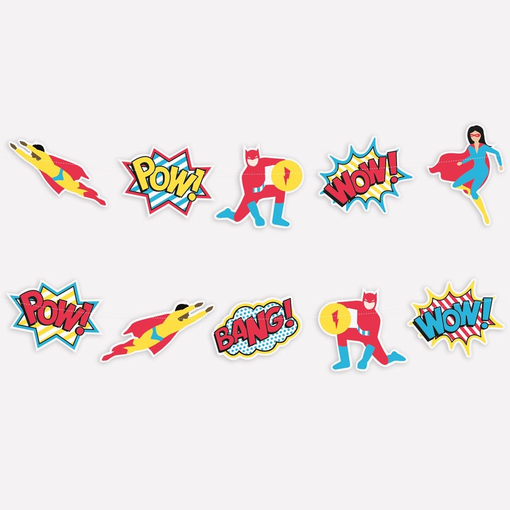 Superhero Banner - Stesha Party