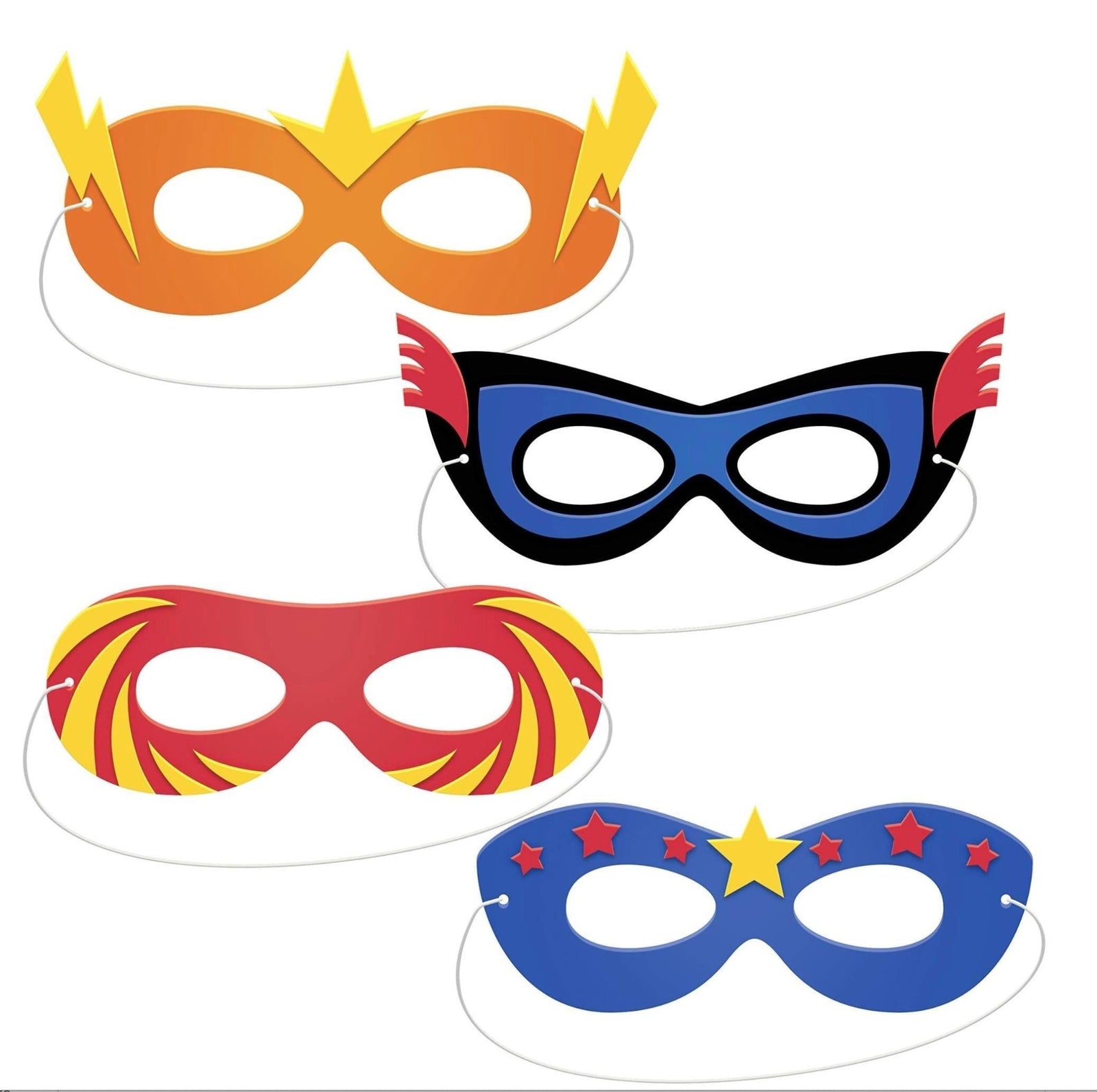 Superhero Foam Masks - Stesha Party