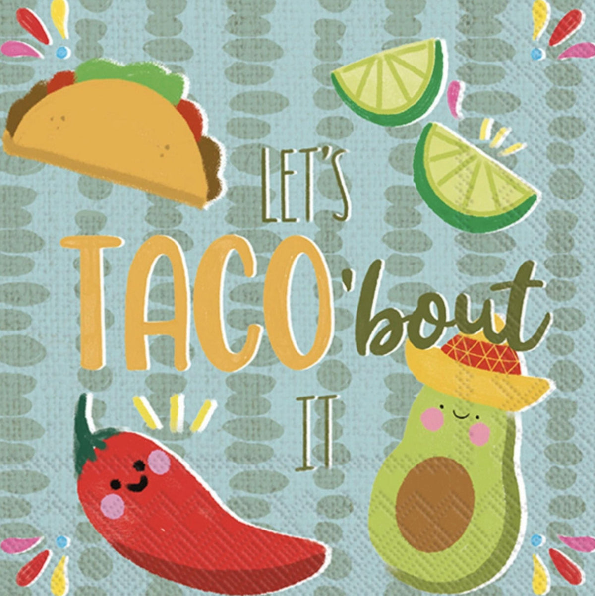 Taco Bout It Napkins 20ct - Stesha Party