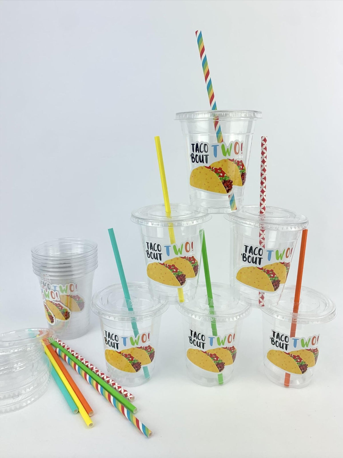 Taco 'Bout Two Party Cups 12ct - Stesha Party
