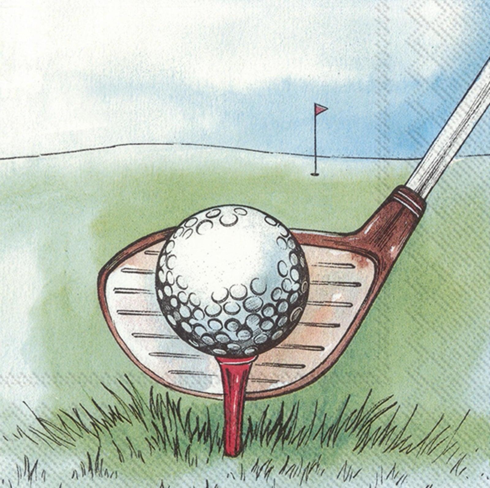 Tee Up Golf Napkins 20ct