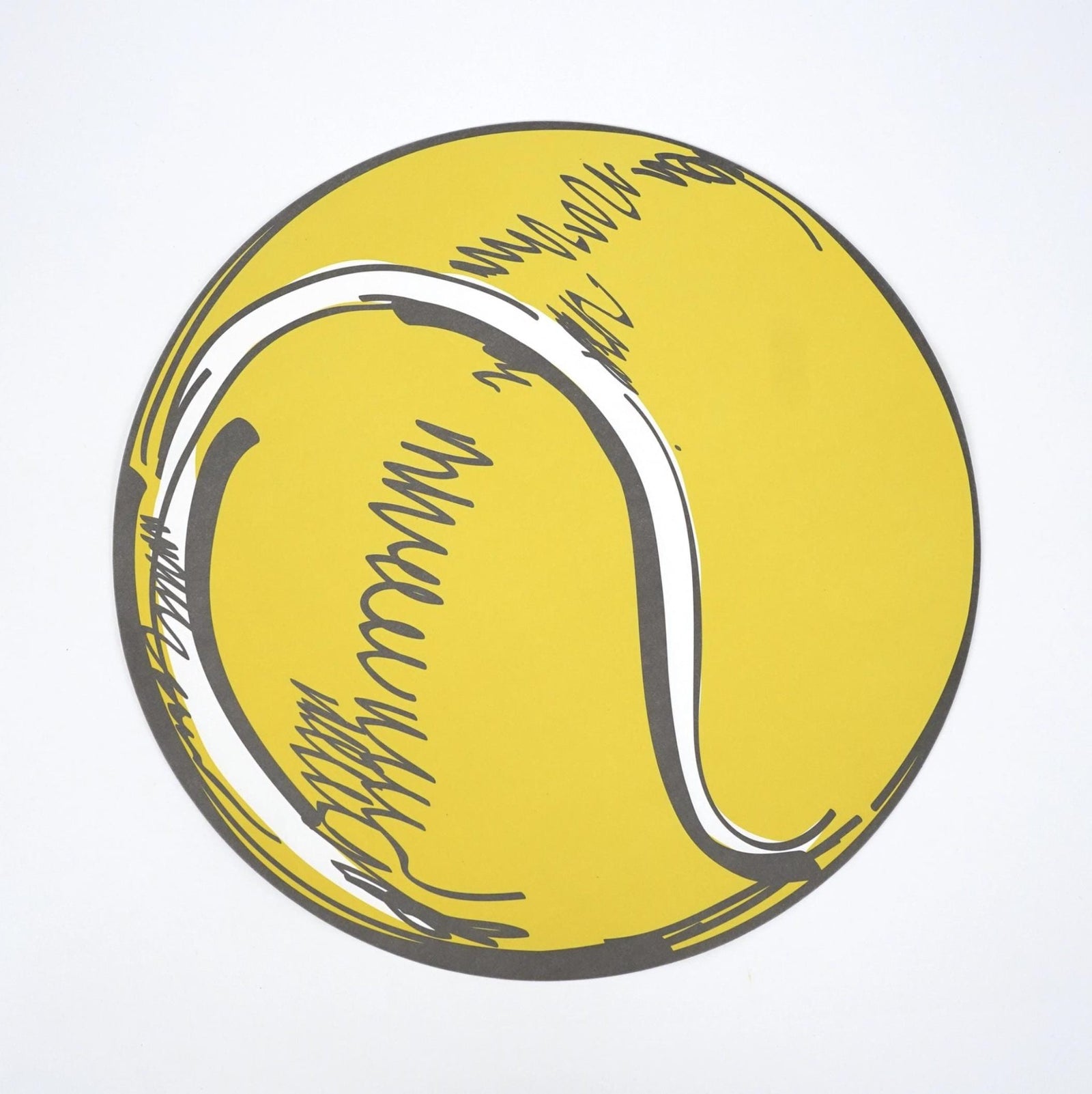 Tennis Ball Placemats 12ct - Stesha Party