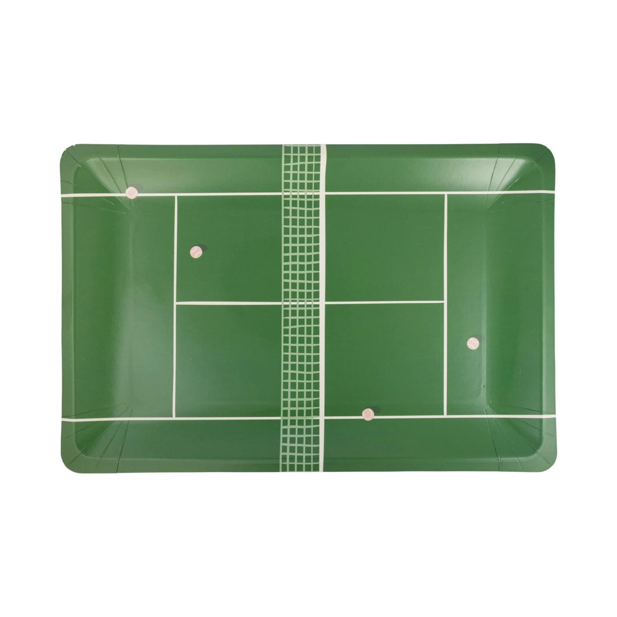 Tennis Court Party Plates - Stesha Party