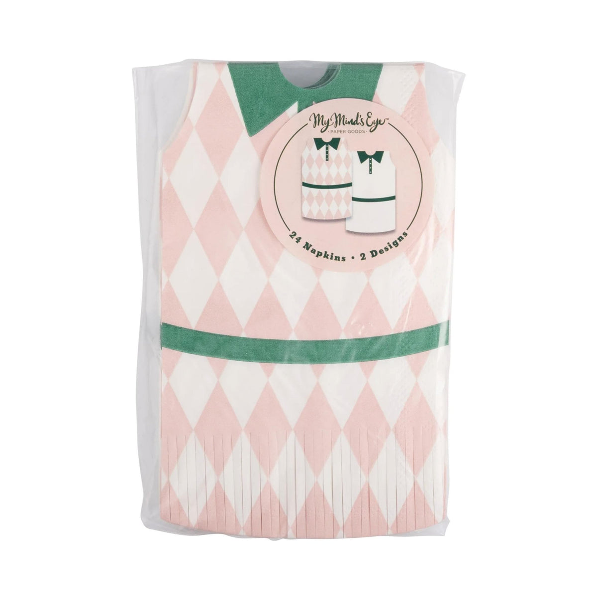 Tennis Dress Fringe Napkins - Stesha Party