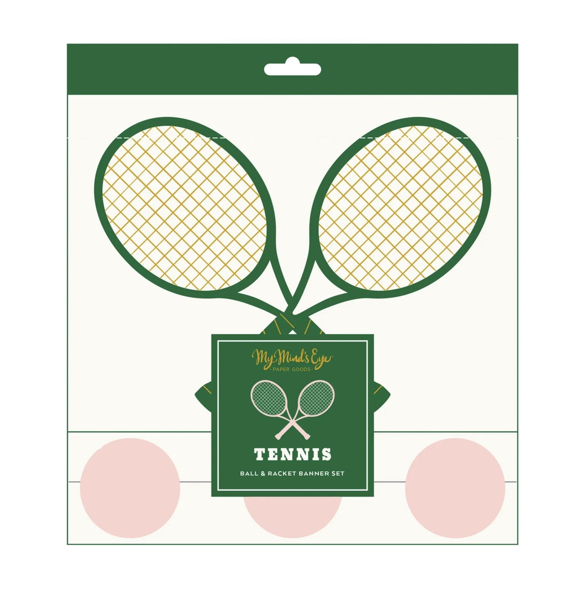 Tennis Racket & Ball Banners - Stesha Party