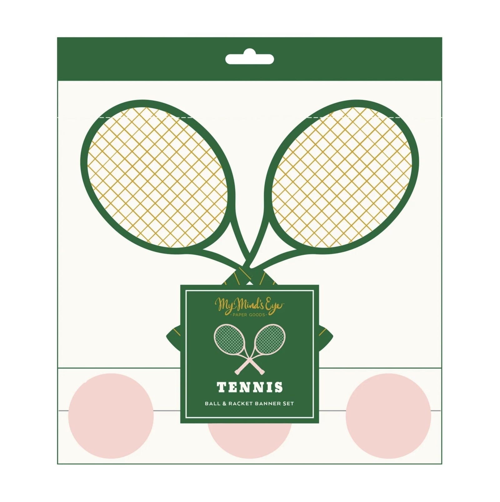 Tennis Racket & Ball Banners - Stesha Party