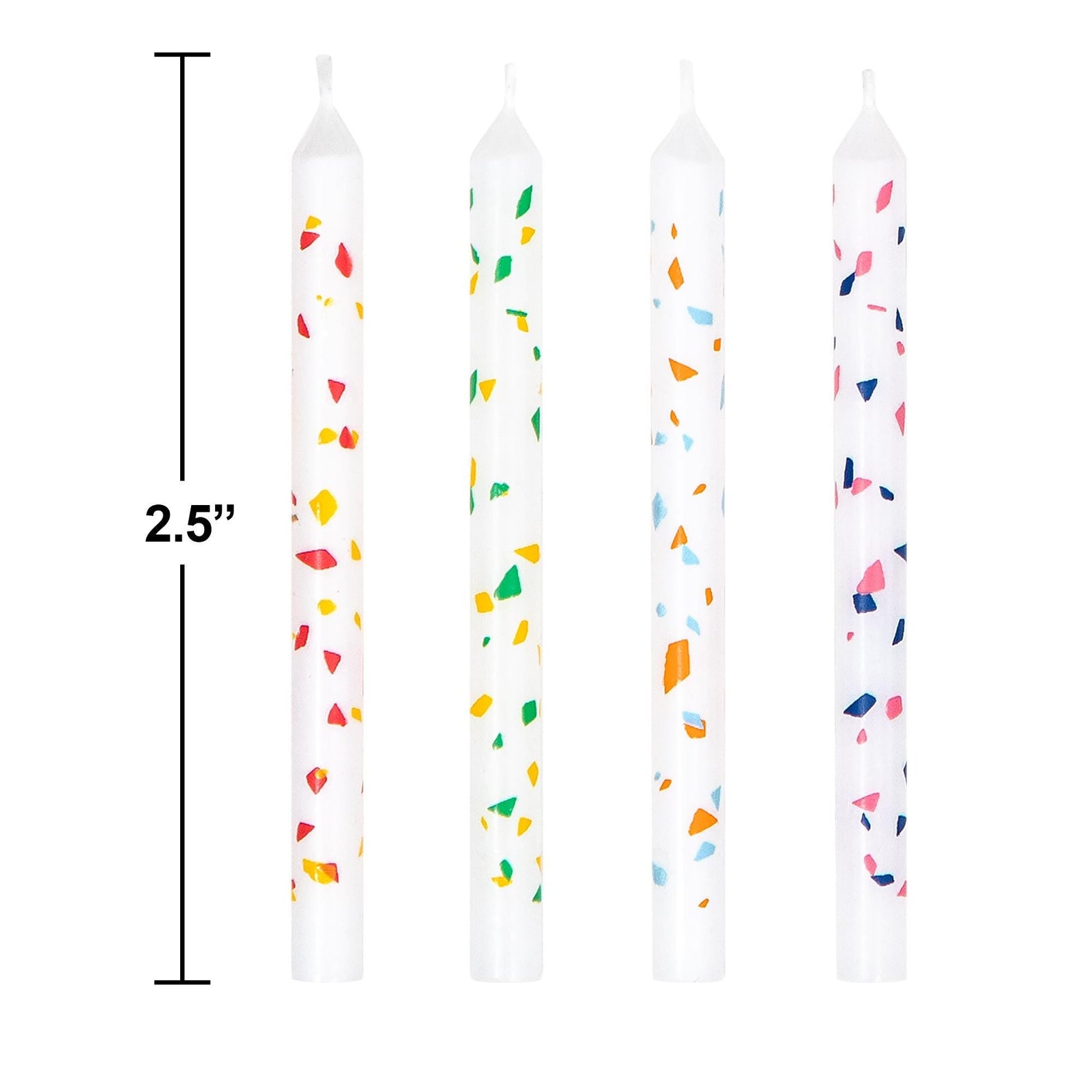 Terrazzo Birthday Candles 20ct - Stesha Party