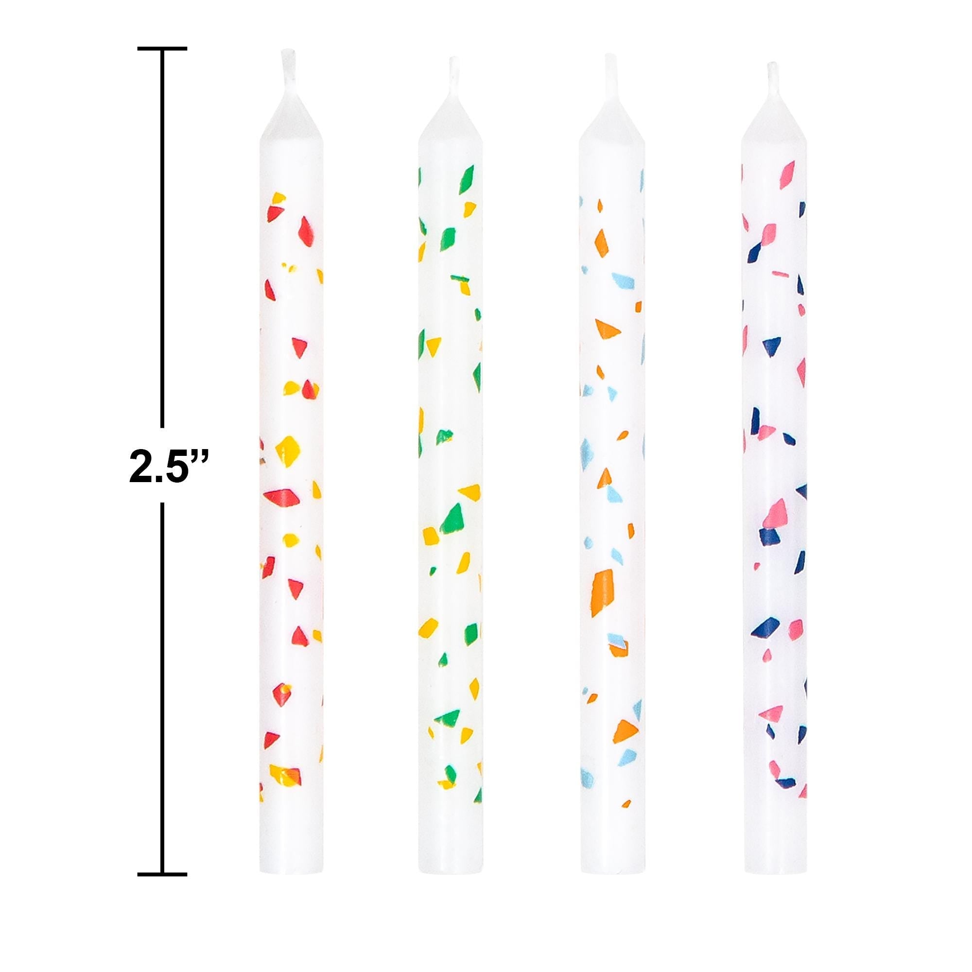 Terrazzo Birthday Candles 20ct - Stesha Party