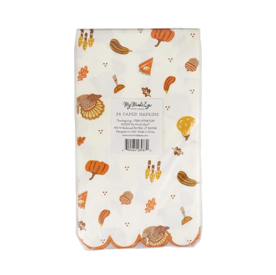 Thanksgiving Dinner Napkins - Stesha Party