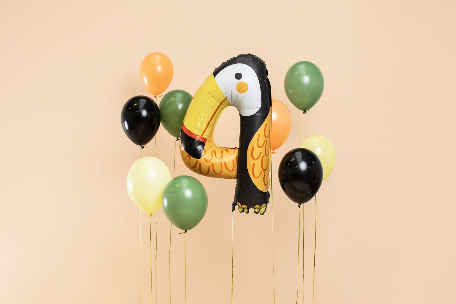Toucan 4th Birthday Balloons - Stesha Party